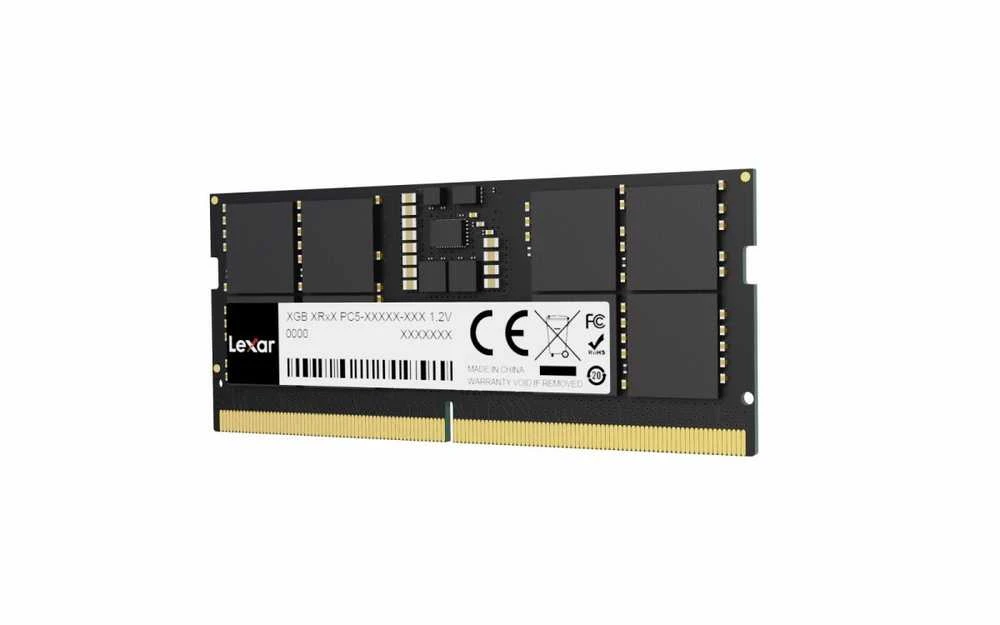 Nešiojamo kompiuterio atmintis Lexar Atmintis do notebooka ddr5 sodimm 16gb(1*16gb)/5600 cl46