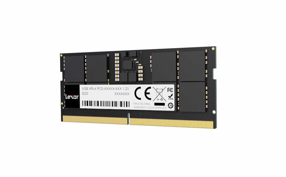 Nešiojamo kompiuterio atmintis Lexar Atmintis do notebooka ddr5 sodimm 16gb(1*16gb)/4800 cl40