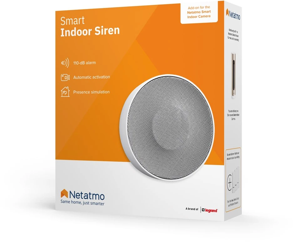 „Netatmo nis“ išmaniųjų namų signalizacijos sirena