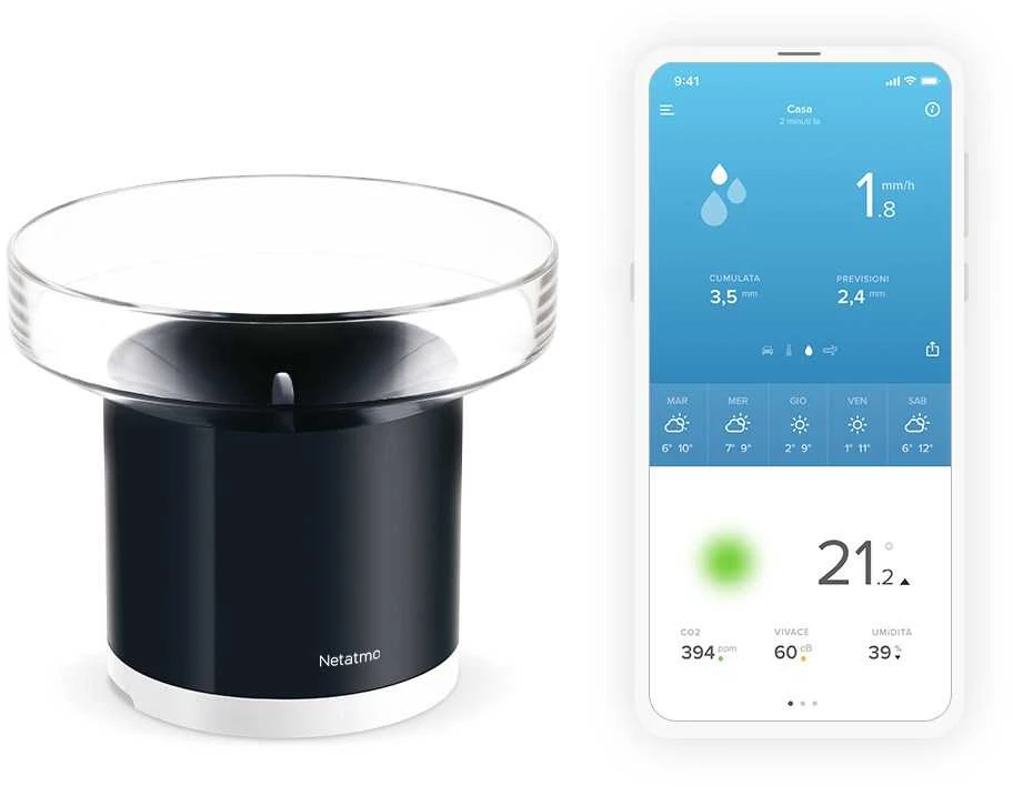 „Netatmo nrg“ išmanusis lietaus matuoklis