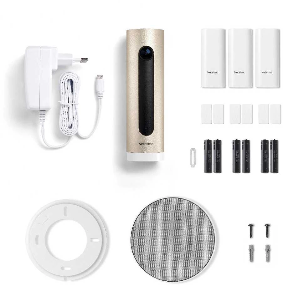 „Netatmo NBU-ICCS“ kamerų rinkinys su jutikliais ir sirena