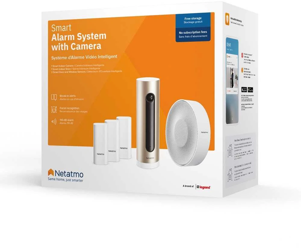 „Netatmo NBU-ICCS“ kamerų rinkinys su jutikliais ir sirena