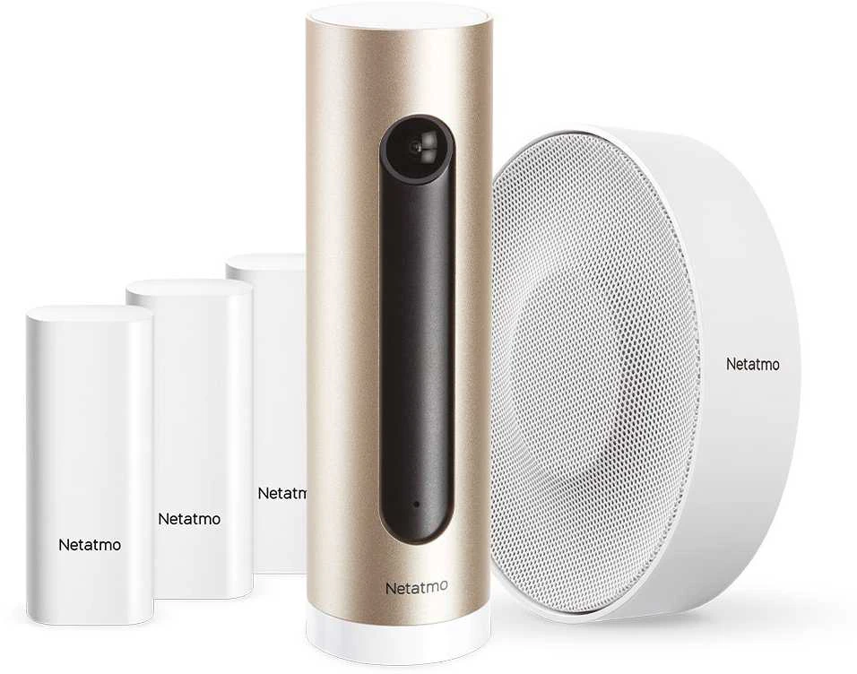 „Netatmo NBU-ICCS“ kamerų rinkinys su jutikliais ir sirena