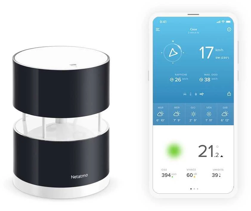 „Netatmo NWA“ išmanusis anemometras