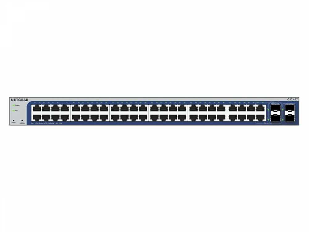 Šakotuvas NETGEAR GS748Tv6 valdomas L2/L3/L4 gigabito eternetas (10/100/1000)