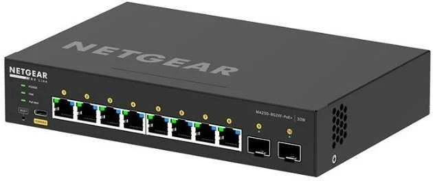 Šakotuvas Netgear Przełącznik gsm4210px switch 10xpoe+ 2xsfp+