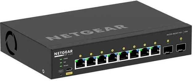 Šakotuvas Netgear Przełącznik gsm4210px switch 10xpoe+ 2xsfp+