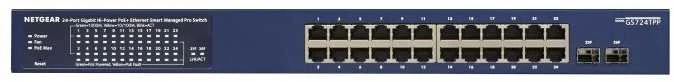 Šakotuvas Netgear Išmanusis jungiklis gs724tp jungiklis išmanusis 24xge poe 2xsfp