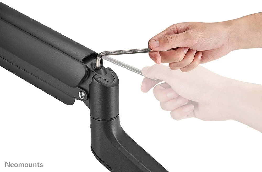 Laikiklis NEOMOUNTS STALO MOUNT, 1 YPAČ PLATUS LENKAS EKRANAS (TOPFIX CLAMP & GROMMET)