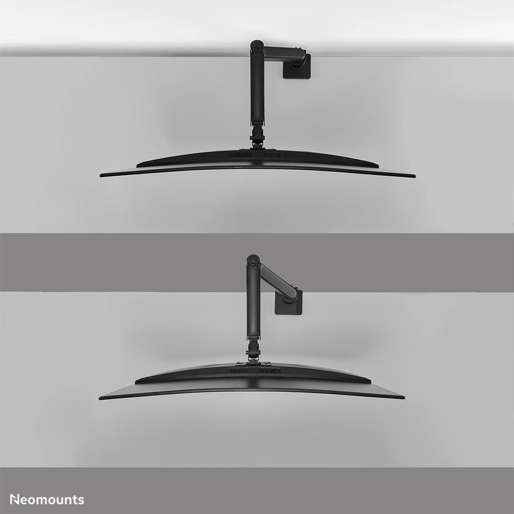 Laikiklis NEOMOUNTS STALO MOUNT, 1 YPAČ PLATUS LENKAS EKRANAS (TOPFIX CLAMP & GROMMET)