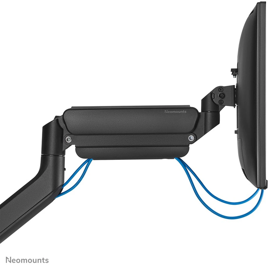 Laikiklis NEOMOUNTS STALO MOUNT, 1 YPAČ PLATUS LENKAS EKRANAS (TOPFIX CLAMP & GROMMET)