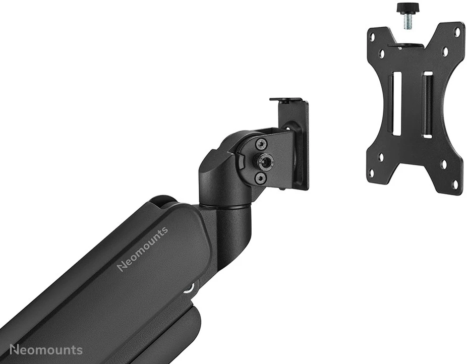 Laikiklis NEOMOUNTS STALO MOUNT, 1 YPAČ PLATUS LENKAS EKRANAS (TOPFIX CLAMP & GROMMET)