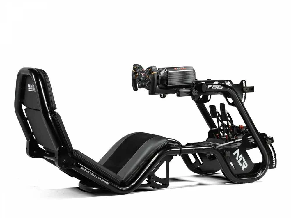 Next Level Racing Naujo lygio lenktynės | F-GT Pro Formula ir GT Pilkas leidimas | Lenktynių simuliatoriaus kabina | Plienas | Pilkas