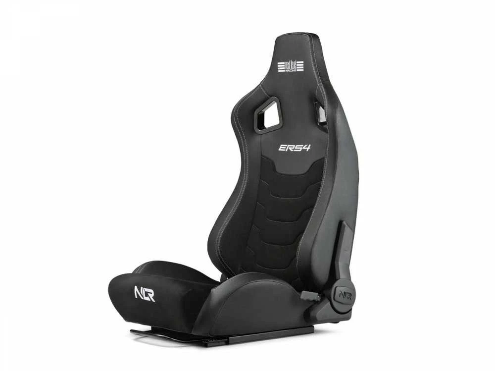 „Next Level Racing“ | ERS4 Elite PU odos ir zomšos leidimas | Atlošiama sėdynė | PU oda ir zomša | Juodas
