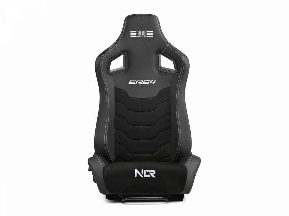 „Next Level Racing“ | ERS4 Elite PU odos ir zomšos leidimas | Atlošiama sėdynė | PU oda ir zomša | Juodas