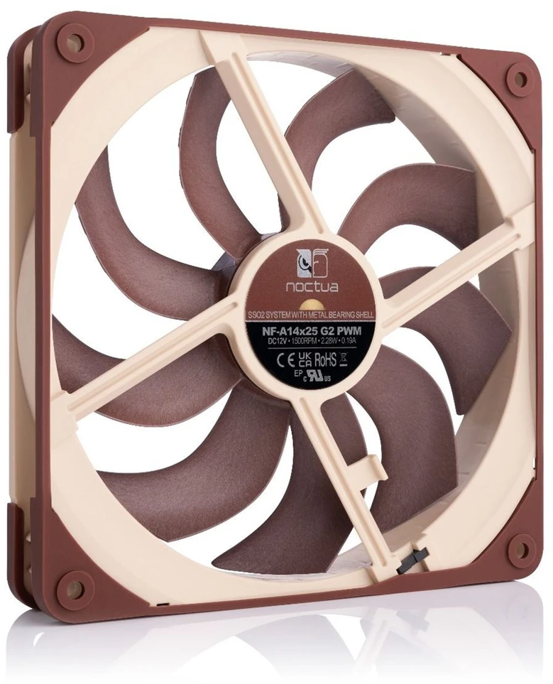 „Noctua 140 mm NF-A14x25 G2 PWM“ ventiliatorius