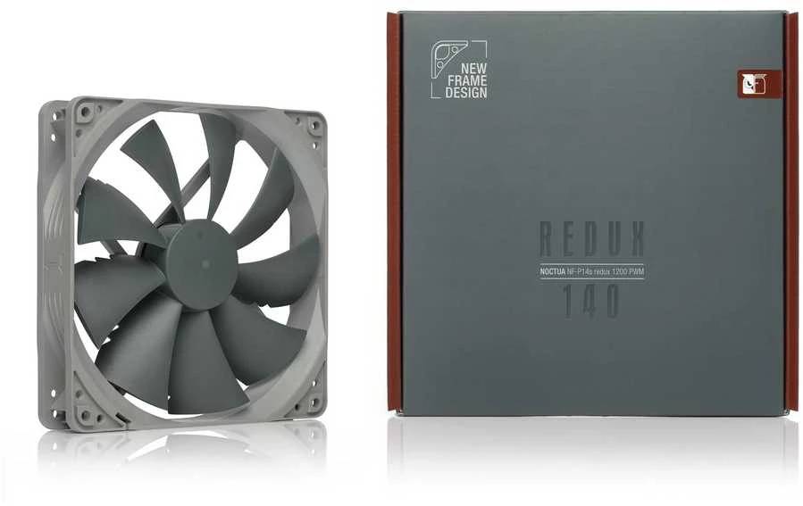 „Noctua Redux“ 140 mm PWM ventiliatorius, 350–1200 aps./min.