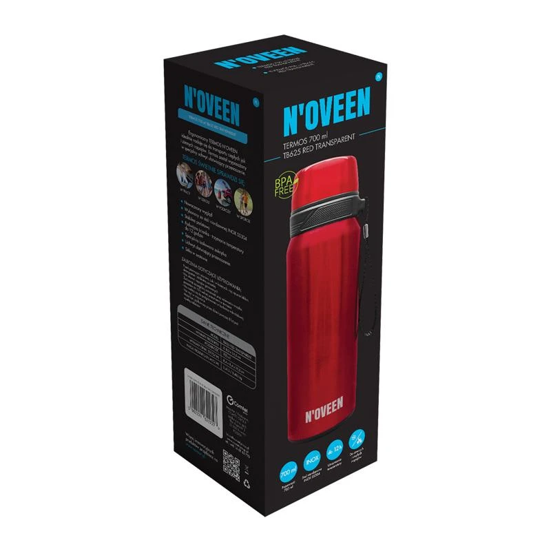 Noveen Travel Thermos TB625 0,7 l Raudona