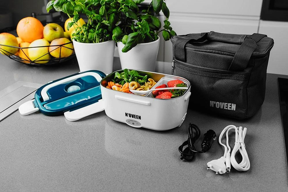 Elektrinė priešpiečių dėžutė (Lunch Box) N'oveen tamsiai mėlyna (LB430)