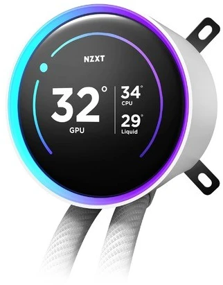 NZXT Kraken Elite 360 RGB V2 LCD balta
