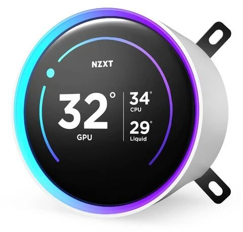 NZXT Kraken Elite 360 RGB V2 LCD balta