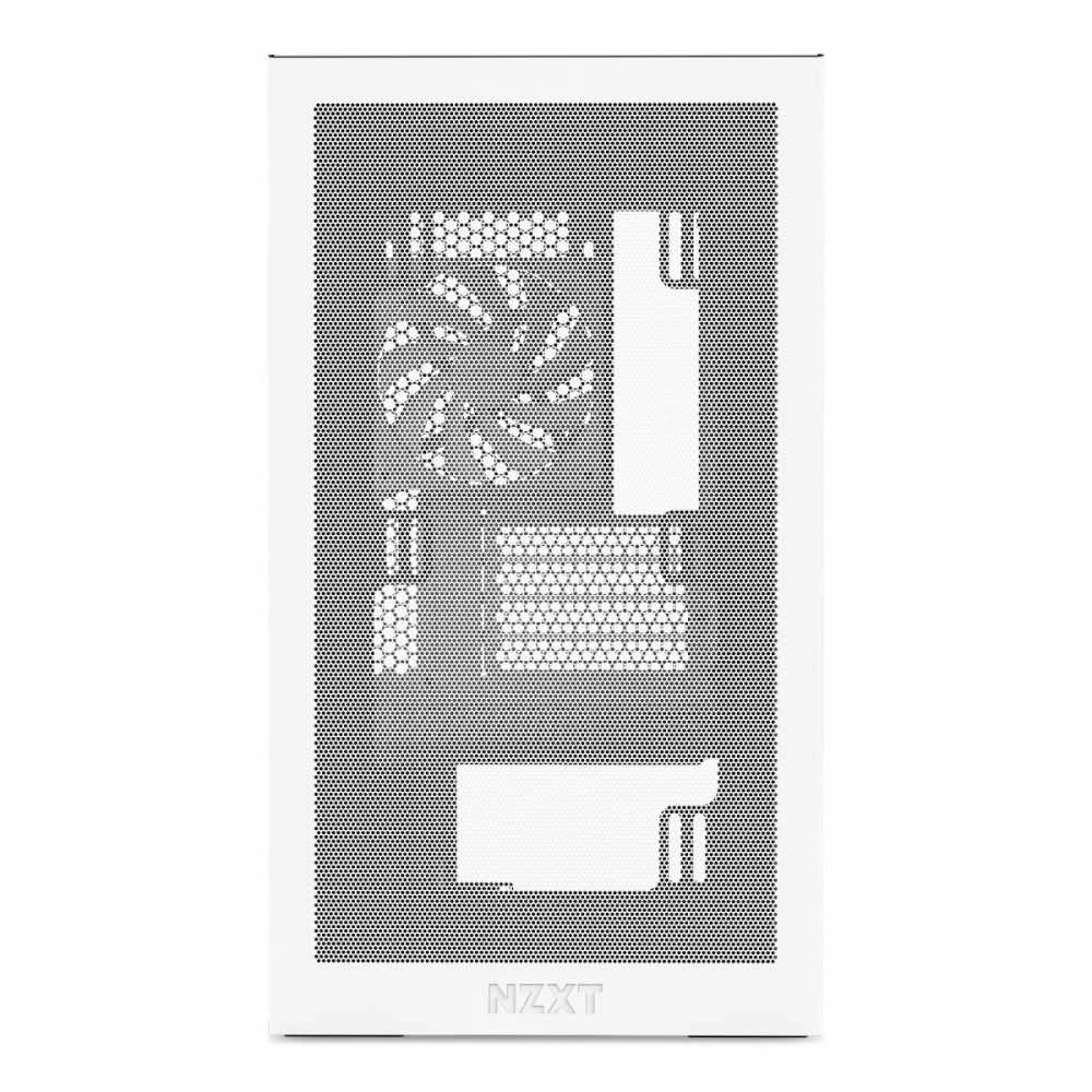 NZXT H3 Flow (2025) Micro-ATX kompiuterio korpusas, baltos spalvos