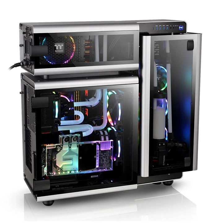 Korpusas Thermaltake LEVEL 20 RGB CA-1J9-00F9WN-00 (ATX, Extended ATX, Micro ATX, Mini ITX, pilka spalva)