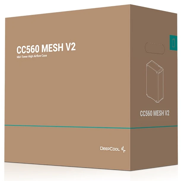 „Deepcool CC560 MESH V2“ | Juodas | Vidutinio dydžio bokštas | ATX PS2