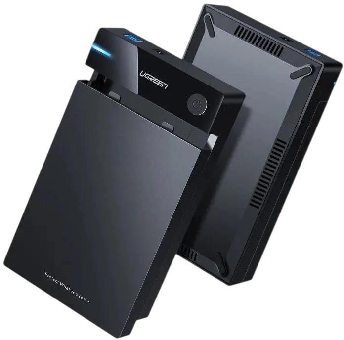 UGREEN nešiojamas išorinis HDD korpusas 3.5" / 2.5" SATA SSD/HDD, USB 3.0, SATA III, UASP, 5 Gb/s (50422)