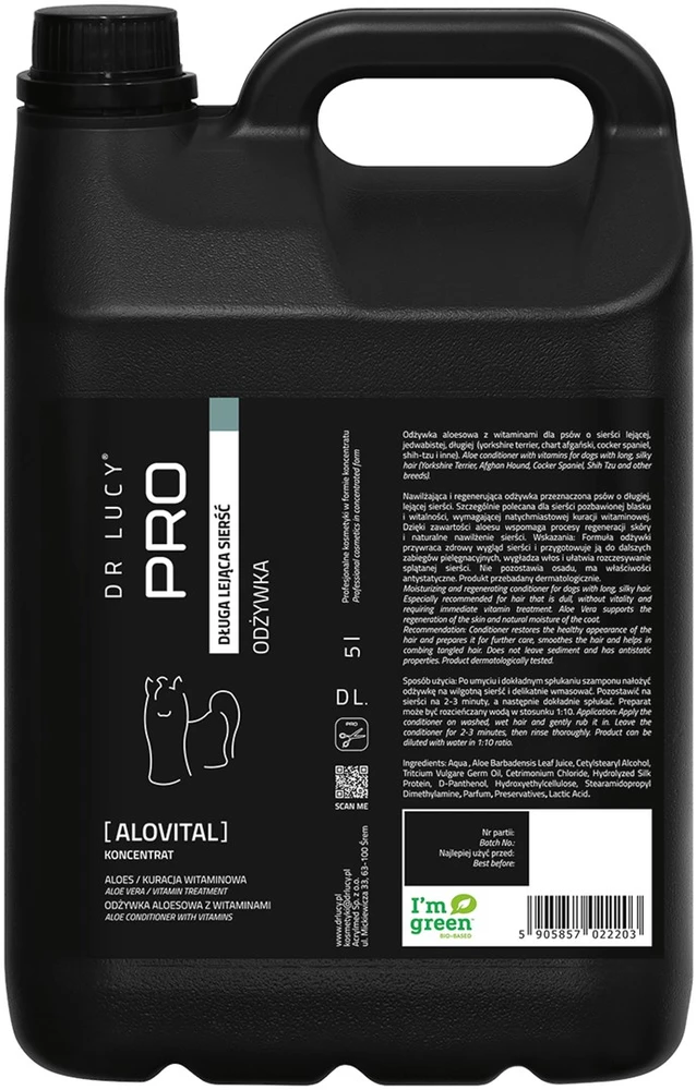 DR LUCY Alovital Long Hair – conditioner for dogs – 5 l