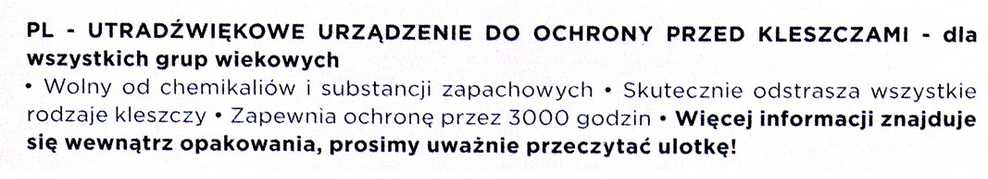 Protectone TickLess Human ultragarsinis žmonių pakabukas nuo erkių ir blusų oranžinis