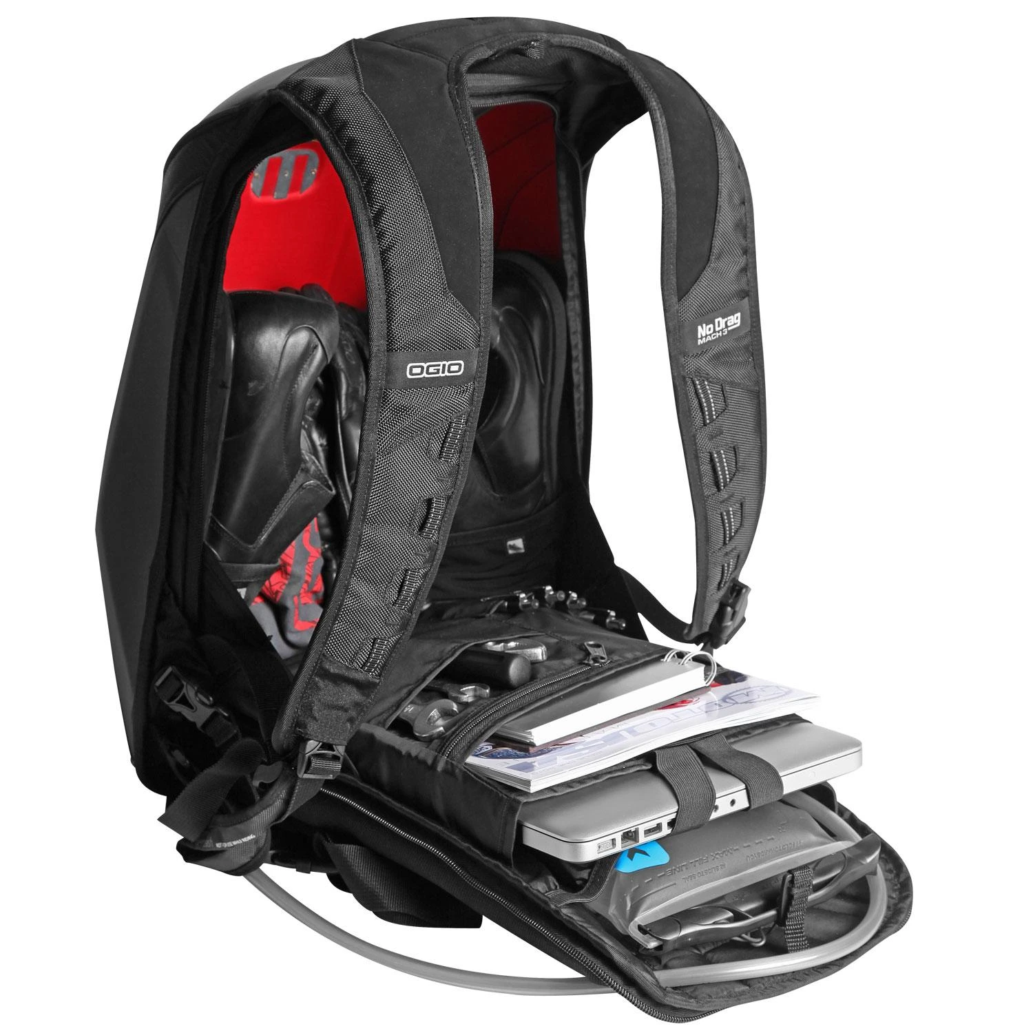 OGIO MOTORCYCLE BACKPACK NO DRAG MACH 3 Juodas P/N: 123007_36