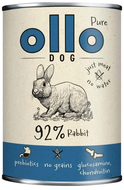 OLLO Pure triušiena - wet dog food - 400g