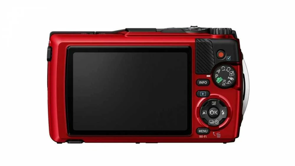 Olympus Olimpas | Skaitmeninis fotoaparatas | TG-7 | 12 MP | ISO jautrumas (maks.) 12800 | Ekrano įstrižainė 3,0" | Vaizdo įrašymas | Wi-Fi | TTL iESP automatinis fokusavimas su kontrasto aptikimu | 1/2,33" CMOS | Raudona