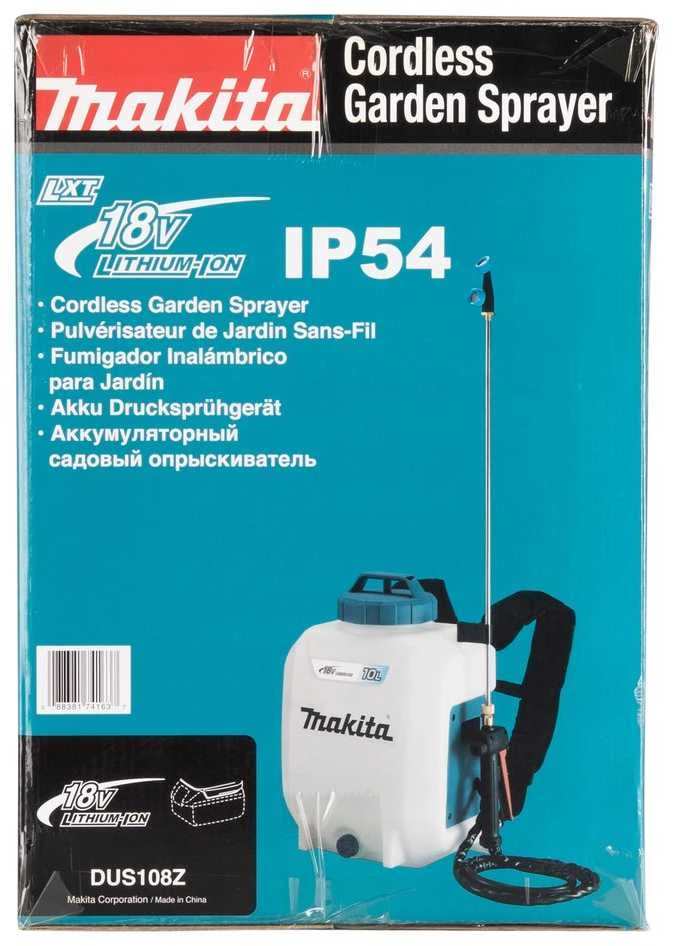 Makita akumuliatorinis purkštuvas DUS108Z, 18V, 10 l, be akumuliatoriaus ir kroviklio