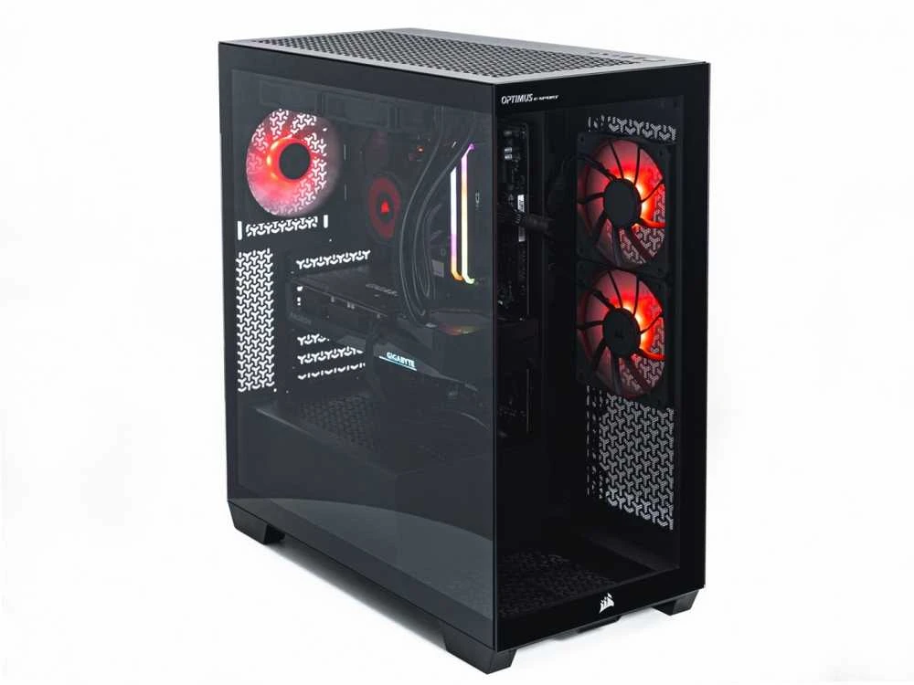 Stacionarus kompiuteris Optimus e-sport kompiuteris gb550t-cr5 ryzen 7 5800x/16gb/1tb/rx 7600 gaming oc 8g/w
