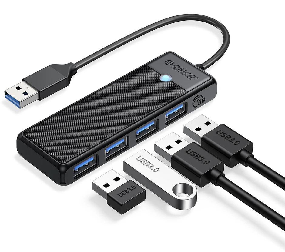 Adapteris Hub 4in1 Orico USB 3.0