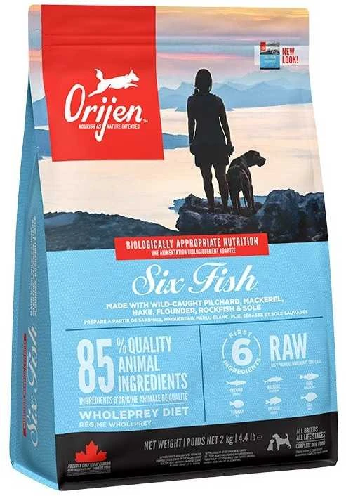 ORIJEN Six žuvis - sausas šunų maistas - 2kg