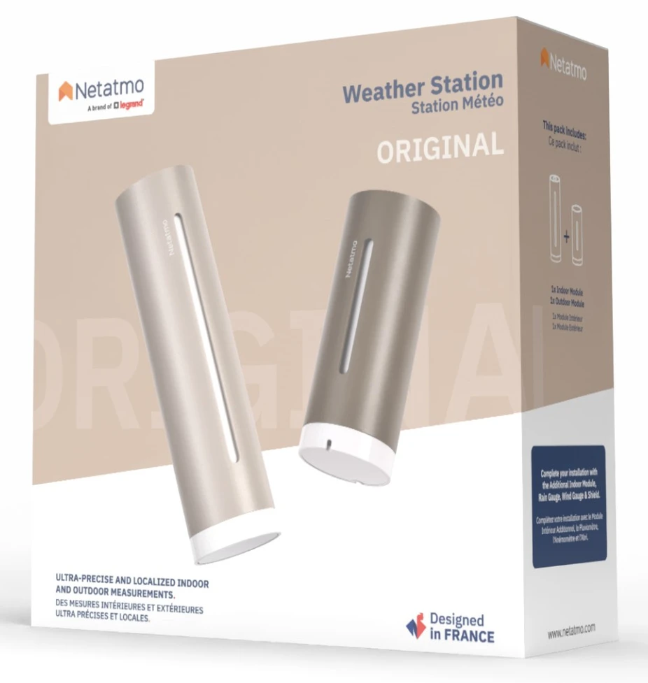 Orų stotelė Original Netatmo NWS-S Sand