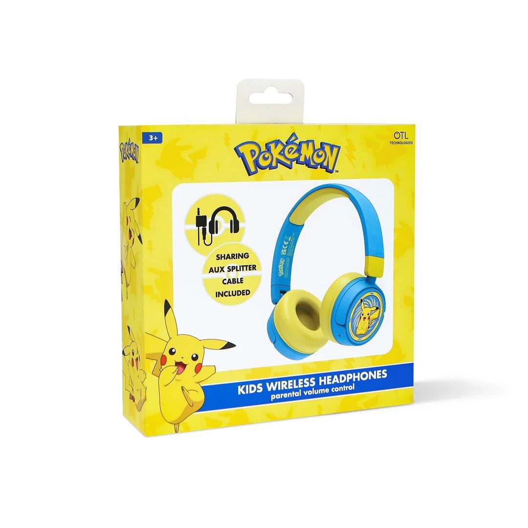 OTL Technologies Pokémon Pikachu belaidės ausinės vaikams