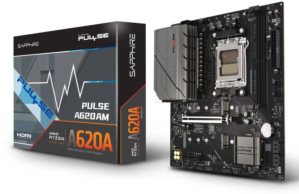 Sapphire PULSE A620AM AMD A620A Socket AM5 micro ATX pagrindinė plokštė