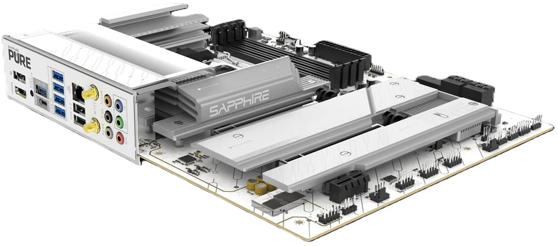 „Sapphire Pure X870A WiFi7“, AMD X870 pagrindinė plokštė – AM5 lizdas, DDR5