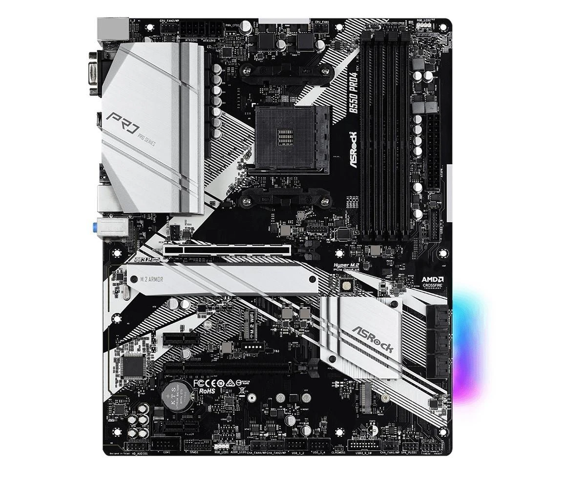 Pagrindinė plokštė ASRock B550 PRO4, AM4, ATX, DDR4