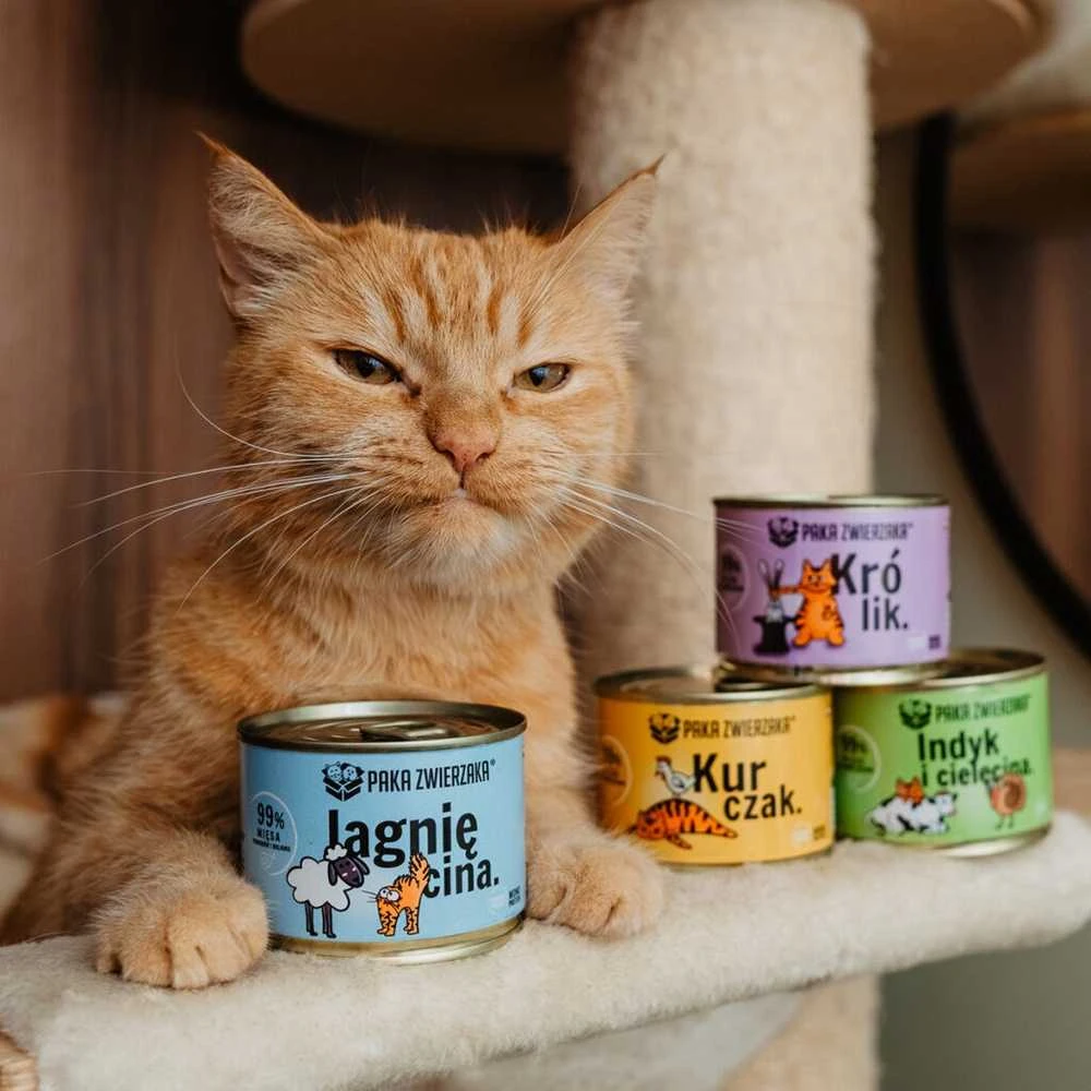 PAKA ZWIERZAKA triušiena - wet cat food - 200g