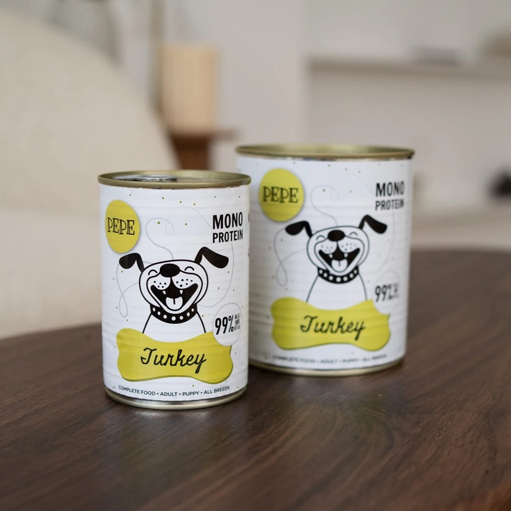 PAKA ZWIERZAKA PEPE kalakutiena mono - wet dog food - 400g