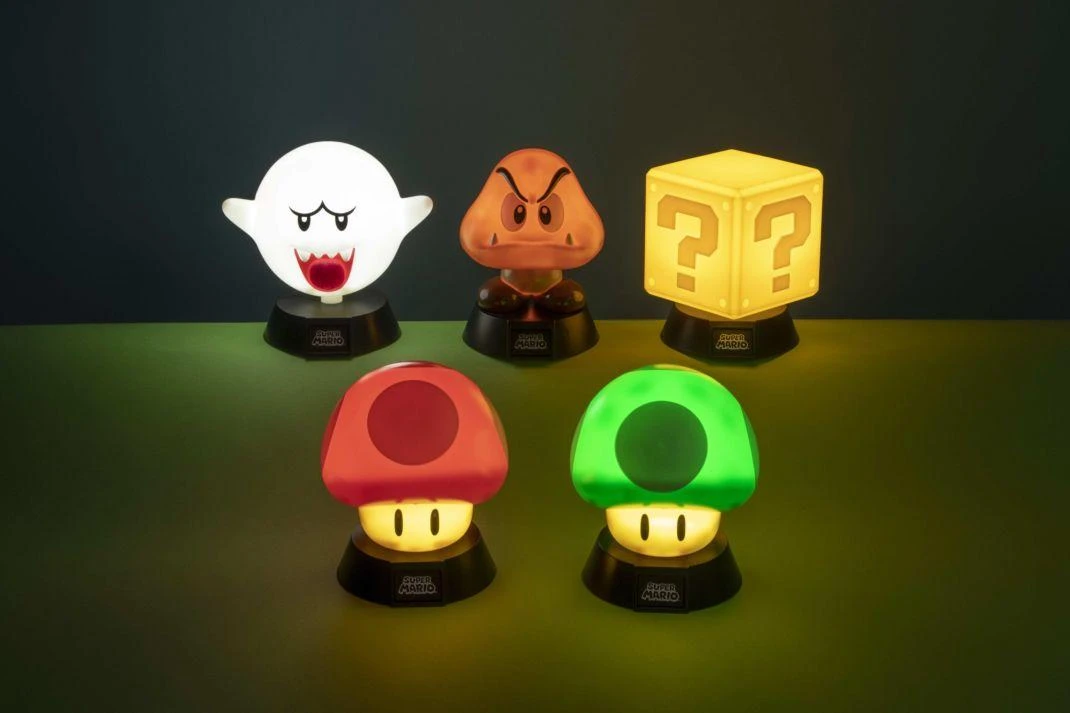 Paladone Super Mario Question Block lempa 10cm