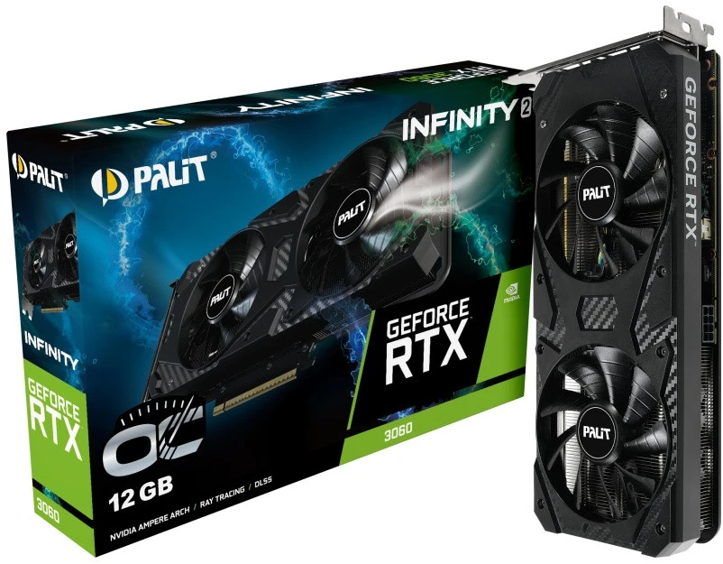 Vaizdo plokštė XpertVision XPE Palit GeForce RTX 3060 Infinity 2 OC NVIDIA 12 GB GDDR6