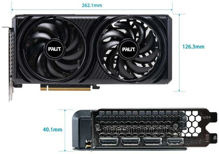 Vaizdo plokštė Palit GeForce RTX 5060 Infinity 2 OC NVIDIA 8 GB GDDR7