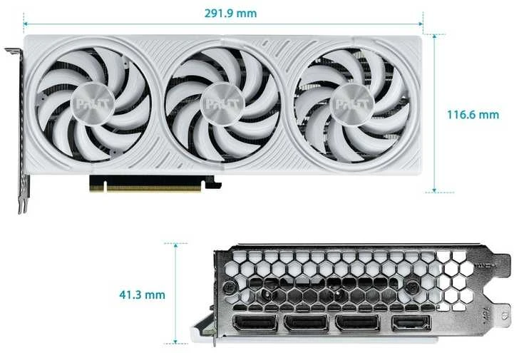 Vaizdo plokštė Palit GeForce RTX 5070 Baltas OC Grafikos plokštė, 12288 MB GDDR7