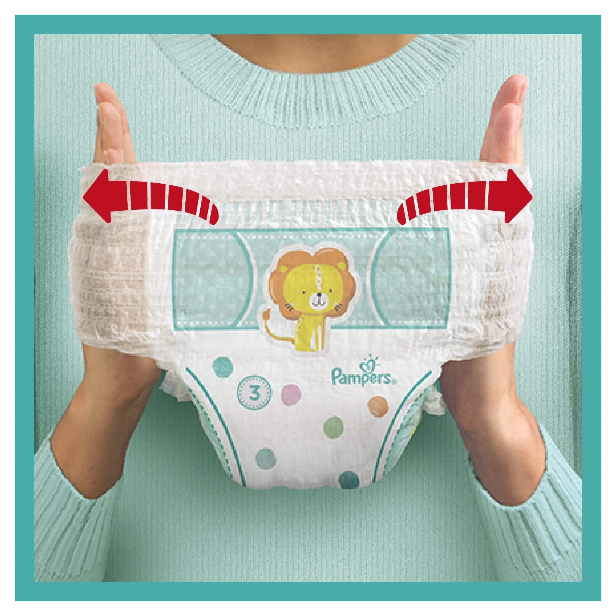 Sauskelnės - kelnaitės Pampers Pants 3 Dydis,  6-11kg, 128vnt.